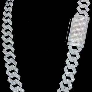 สร้อยคอเงินแท้925ง่ามคิวบาขนาด9มม. 12มม. 15มม. 20มม. 22มม. สายสร้อย CVD - Product Image 4