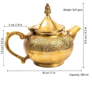 Moroccan Brass Tea <b>Pot</b> Decorative Handmade <b>Pot</b> for Mint Tea & Cultural Ceremonies at Export Price - Product Image 6