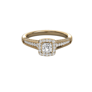 Bague solitaire en or 10 carats pour femmes, diamant cultivé en laboratoire - Product Image 1