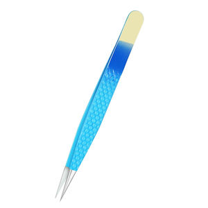 Pinzas de extensión de pestañas hechas de material de acero inoxidable pinzas de pestañas de Punta puntiaguda herramientas de maquillaje de belleza - Product Image 4