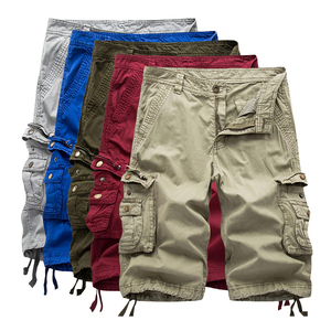 Pantalones Cortos Cargo Casuales para Hombre, Cintura Elástica, Transpirables, de Algodón, con Múltiples Bolsillos (6 Bolsillos), Nueva Llegada, Gran Venta - Product Image 6