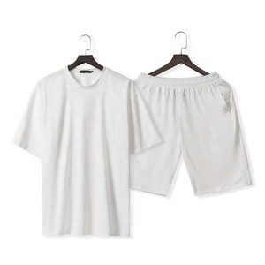 Estilo High Streetwear Verano Deportes personalizados Hombres Chándal Camisetas y pantalones cortos Conjunto Trajes Casual Conjuntos de dos piezas para hombres Ropa deportiva - Product Image 2