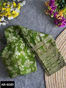 Saree Georgette Designer de couleur blanche avec broderie de fil et Moti Stone Work Heavy Blouse Collections pour Saree et Lehenga - Product Image 2