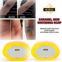 5D Gluta Caramel Savon Éclaircissant Anti-Acné pour Peau Africaine, Atténue les Taches Brunes et Unifie le Teint en 7 Jours