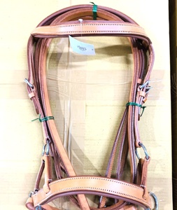 Sale en cuir de qualité supérieure pour l'équitation Bride sans mors avec traction latérale rembourrée souple à un prix abordable - Product Image 1