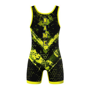 Combinaison de lutte professionnelle personnalisée en gros OEM ODM Sublimation pour jeunes - Product Image 5