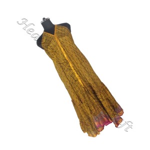 SD004 Saree / Sari / Shari indien et pakistanais vêtements de l'Inde Hippy Boho vente chaude indien à la main Vintage Sari robe en soie - Product Image 3