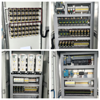 Boîtier de distribution électrique étanche en acier au carbone à double porte, armoire de commande avec ventilateur et bouton pour utilisation avec moteur