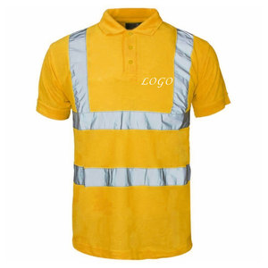 Wholesale Professional Men's Hi-<b>Vis</b> <b>T</b>-<b>Shirt</b> Custom Polo <b>Shirt</b> for Workwear with Reflective Safety Clothing and Customized Logo - Product Image 3