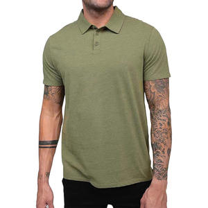 Camiseta Polo para Hombre OEM, Negra con Detalle de Cuello en Contraste, Informal de Verano y para el Trabajo - Product Image 1