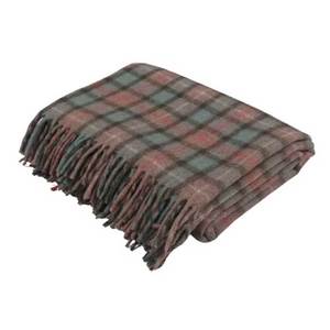 Manta de lana Premium en Fraser Hunting Weathered Tartan Manta escocesa cálida y duradera - Product Image 2