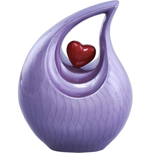 Heart of Love Urnas de cremación para adultos de estilo americano para cenizas humanas Color lavanda - Product Image 4