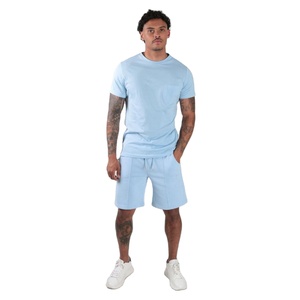 Conjunto de Camiseta y Pantalones Cortos de Algodón 100% para Hombre con Logotipo Personalizado 2026, Conjunto de Dos Piezas Holgado - Product Image 5