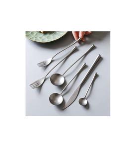 Cubiertos de acero inoxidable, juego de cubiertos de diseño moderno, cuchara, tenedor, cuchillo, juego de cubiertos para accesorios de cocina - Product Image 1