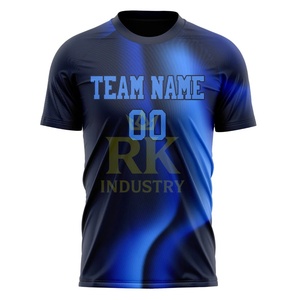 Concevez vos propres maillots de football d'équipe, manches courtes, col rond, séchage rapide, haute qualité, 100% polyester, unisexe - Product Image 5