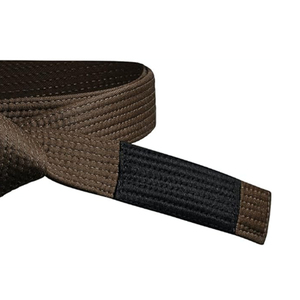 Cinturón de BJJ Personalizado de Última Tendencia con Franjas Bordadas de Grado, 100% Algodón, Accesorio Personalizado para Gi de MMA, Entrenamiento de Artes Marciales - Product Image 3