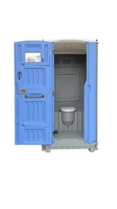 Cabine de toilette portable en acier avec évier et fenêtre, design moderne, installation facile pour usage extérieur dans les appartements et les immeubles de bureaux - Product Image 2