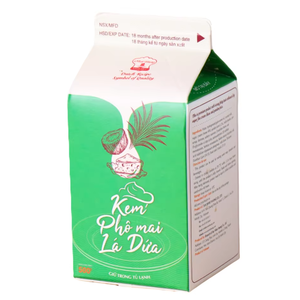 Expédition rapide, crème non laitière de haute qualité, crème dessert au pandan HALAL, crème à café et au thé au lait, 500 g, prix de gros - Product Image 1