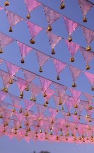 Net Gota Lace Décoration de plafond de mariage traditionnel indien pour Festival Party Event Mandap Holi Eid - Product Image 2