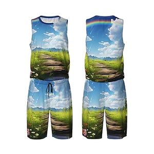 Jerseys de baloncesto para hombre Pyramid Camel Uniforme Traje Malla Deportes Jersey Trajes Camiseta y conjuntos cortos - Product Image 4