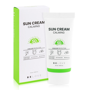 BELOVE CALMING SUN CREAM UV Sunblock Cream Cosméticos coreanos Crema solar a prueba de agua 50ml - Product Image 1