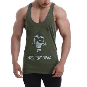 Hombres Ropa Sin Mangas Fitness Ropa Deportiva Gimnasio Chaleco Stringers Hombres Tank Tops Stringers Gym Wear - Product Image 1