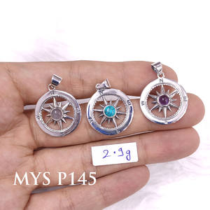 Colgante amatista artesanal elaborado en plata de ley joyería 925 - Product Image 1