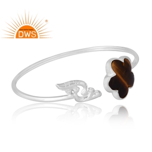 Latest Selling 925 <b>Sterling</b> <b>Silver</b> Natural Yellow Tiger Eye Gemstone <b>Bracelet</b> Custom Jewelry For <b>Women</b> Gift For Her - Product Image 3