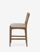 Chaise haute de bar moderne de luxe en bois massif personnalisée avec cannage pour restaurants, maisons, centres commerciaux et écoles