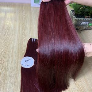 Genius alta calidad vietnamita 100% virgen Remy máquina de cabello doble trama paquetes Venta caliente todos los colores extensiones de cabello humano - Product Image 3