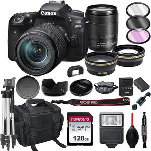 กล้องดิจิตอล SLR รุ่นใหม่ 90D ขายดี พร้อมเลนส์ 18-135 IS USM + ชุดอุปกรณ์เสริมครบชุด - Product Image 1