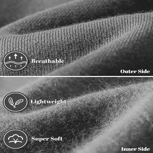 ชุดวอร์มผ้าคอตตอนผ้าฟลีซสำหรับผู้ชายชุดวอร์มสองชิ้นสำหรับวิ่งจ๊อกกิ้งฤดูหนาวแบบกำหนดเอง - Product Image 5