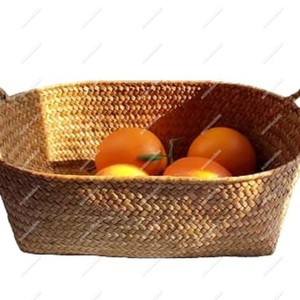 Unique New Style Bread Rattan <b>Basket</b> Handmade Rattan Storage Snack Storage <b>Basket</b> for Kitchen and Living Room With <b>Handle</b> - Product Image 6