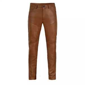 Pantalones de Cuero para Hombre, Transpirables, Elegantes, Cómodos, Ligeros, de Corte Regular, Duraderos, Suaves, de Alta Calidad y Ecológicos - Product Image 6