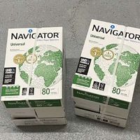 Papier copie universel A4 Navigator 80 g/m² 102-104 % blanc naturel, brillance 103-110 µm, épaisseur 100 % matière bois, 500 feuilles/rame