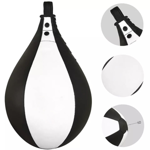 Equipo de entrenamiento flexible, venta al por mayor, pelota de velocidad de boxeo de cuero PU, entrenamiento físico, saco de boxeo, pelota de velocidad de entrenamiento colgante - Product Image 3