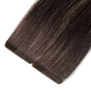ผมต่อแบบเทป 100% เรมี่ คัมโบเดียน แท้ ขนาด 8 นิ้ว ลอนธรรมชาติ # 2c สีน้ำตาลช็อกโกแลต - Product Image 1