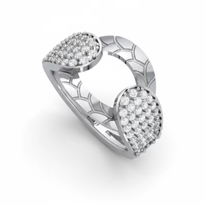 Elegante anillo de oro con diamantes en forma de lágrima para mujer, regalo de aniversario, fiesta de boda, celebraciones románticas - Product Image 1