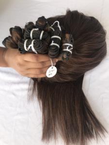 La mejor calidad 100% Temple Virgin Cutícula alineada 24 ''#2 Extensiones de cabello Remy de color recto Proveedor indio Ventas al por mayor - Product Image 4