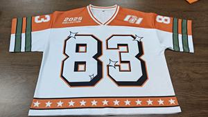 Camiseta de fútbol americano para mujer, camiseta transpirable de gran tamaño a la moda, Camiseta deportiva estampada para club deportivo, venta al por mayor - Product Image 5