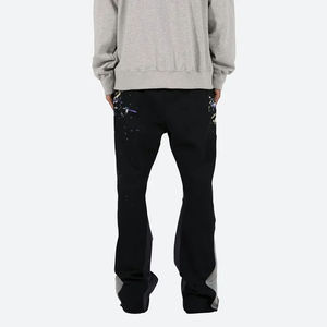 Pantalons de sport streetwear pour hommes Pantalons de survêtement Pantalons évasés décontractés Pantalons de survêtement empilés pour hommes Nouveaux pantalons évasés avec logo personnalisé pour hommes - Product Image 6