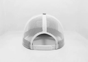 หมวกตาข่ายทรูเกอร์สีขาวมีโครงสร้าง6แผงดีไซน์แบบปรับได้แฟชั่นสำหรับผู้ใหญ่ผลิตในเวียดนาม - Product Image 5