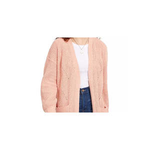 Cardigan Lungo in Ciniglia Hippie Rose Junior, Casual, Stampa Arancione con Decorazioni Ricamate, Taglia Media, Invernale/Autunnale, Lana e Cashmere - Product Image 2