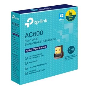 Tarjeta de red de doble banda ARCHER AC600 T600UB Nano con cable adaptador negro - Product Image 2