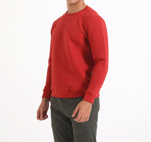 Venta al por mayor de la mejor calidad de nuevo estilo Streetwear Color sólido hombres pulóver sudadera de invierno cálido de manga larga hombres sudadera - Product Image 5