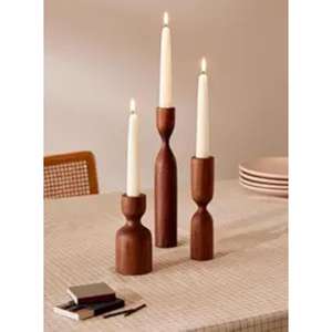 Portavelas de Madera Rústico de Diseño de Lujo con Forma Única para Centros de Mesa y Eventos, de Proveedor Indio - Product Image 1