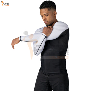 Venta de fábrica Custom OEM Design Men's Compression MMA Rash Guards Custom Sublimated Printed Rash Guard - Product Image 5