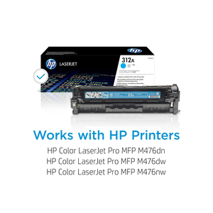 Cartouche de toner cyan originale HP 312A pour imprimante LaserJet avec puce CF381A, compatible avec les machines HP - Product Image 4