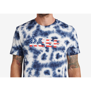 T-Shirt Grafica Tie Dye da Uomo Reef, Taglia XX-Large, Manica Corta, 100% Cotone/Jersey, 300 Grammi, Blu - Product Image 2
