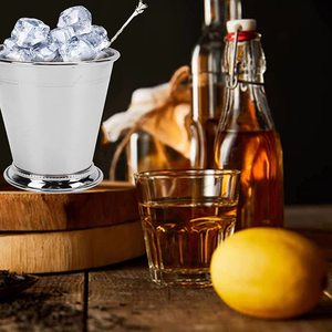 Taza de cóctel de acero inoxidable de alta calidad más vendida Curling Mojito Mint Julep Cup - Product Image 2
